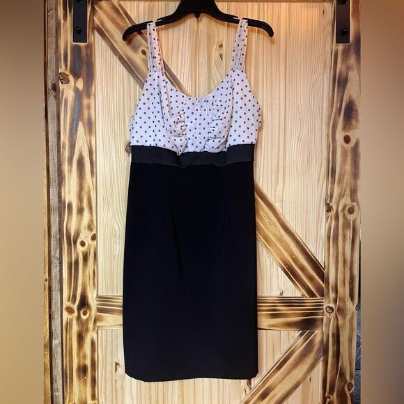 Ruby Rox Pin Up Style Color Block Cocktail Dress Blk White 18 - Picture 1 of 7
